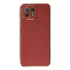 Newface Xiaomi Mİ 11 Lite Kılıf Volet Silikon - Kırmızı