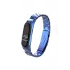 Newface Xiaomi Mi Band 4 Metal Baklalı Kordon - Mavi