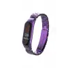 Newface Xiaomi Mi Band 4 Metal Baklalı Kordon - Mor