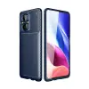 Newface Xiaomi Poco M5 Kılıf Auto Focus Karbon Kapak - Lacivert
