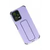 Newface Xiaomi Poco X5 5G Kılıf Mega Standlı Silikon - Lila