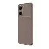 Newface Xiaomi Poco X7 Pro Kılıf Auto Focus Karbon Kapak - Gri