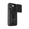 Newface Xiaomi Poco X8 Pro Pars Lens Yüzüklü Silikon - Siyah