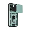 Newface Xiaomi Poco X8 Pro Pars Lens Yüzüklü Silikon - Yeşil