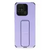 Newface Xiaomi Redmi 10C Kılıf Mega Standlı Silikon - Lila