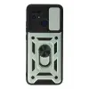 Newface Xiaomi Redmi 10C Kılıf Pars Lens Yüzüklü Silikon - Yeşil