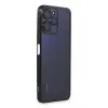 Newface Xiaomi Redmi 12 Kılıf Razer Lensli Silikon - Siyah