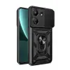 Newface Xiaomi Redmi 13C Kılıf Pars Lens Yüzüklü Silikon - Siyah