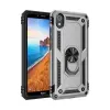 Newface Xiaomi Redmi 7A Kılıf Sofya Yüzüklü Silikon Kapak - Gümüş