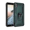 Newface Xiaomi Redmi 7A Kılıf Sofya Yüzüklü Silikon Kapak - Yeşil