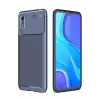 Newface Xiaomi Redmi 9A Kılıf Auto Focus Karbon Kapak - Lacivert