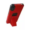Newface Xiaomi Redmi 9A Kılıf Mega Standlı Silikon - Kırmızı