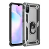Newface Xiaomi Redmi 9A Kılıf Sofya Yüzüklü Silikon Kapak - Gümüş