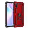 Newface Xiaomi Redmi 9A Kılıf Sofya Yüzüklü Silikon Kapak - Kırmızı