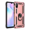 Newface Xiaomi Redmi 9A Kılıf Sofya Yüzüklü Silikon Kapak - Rose