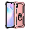 Newface Xiaomi Redmi 9A Kılıf Sofya Yüzüklü Silikon Kapak - Rose