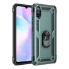 Newface Xiaomi Redmi 9A Kılıf Sofya Yüzüklü Silikon Kapak - Yeşil