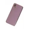 Newface Xiaomi Redmi 9A Kılıf Volet Silikon - Mor