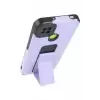 Newface Xiaomi Redmi 9C Kılıf Mega Standlı Silikon - Lila