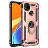 Newface Xiaomi Redmi 9C Kılıf Sofya Yüzüklü Silikon Kapak - Rose