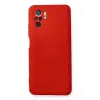 Newface Xiaomi Redmi Note 10 Kılıf Nano içi Kadife Silikon - Kırmızı