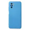 Newface Xiaomi Redmi Note 10 Kılıf Nano içi Kadife Silikon - Mavi