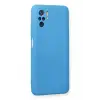 Newface Xiaomi Redmi Note 10 Kılıf Nano içi Kadife Silikon - Mavi