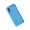 Newface Xiaomi Redmi Note 10 Kılıf Nano içi Kadife Silikon - Mavi
