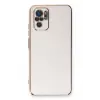 Newface Xiaomi Redmi Note 10 Kılıf Volet Silikon - Beyaz