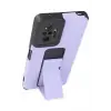 Newface Xiaomi Redmi Note 10 Pro Kılıf Mega Standlı Silikon - Lila