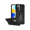 Newface Xiaomi Redmi Note 10 Pro Kılıf Pars Lens Yüzüklü Silikon - Siyah