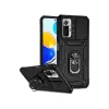 Newface Xiaomi Redmi Note 10 Pro Kılıf Pars Lens Yüzüklü Silikon - Siyah