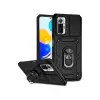 Newface Xiaomi Redmi Note 10 Pro Kılıf Pars Lens Yüzüklü Silikon - Siyah