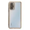 Newface Xiaomi Redmi Note 10 Pro Kılıf Razer Lensli Silikon - Gold