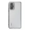 Newface Xiaomi Redmi Note 10 Pro Kılıf Razer Lensli Silikon - Gümüş
