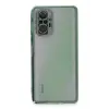 Newface Xiaomi Redmi Note 10 Pro Kılıf Razer Lensli Silikon - Yeşil