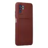 Newface Xiaomi Redmi Note 10S Kılıf Kelvin Kartvizitli Silikon - Bordo