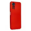 Newface Xiaomi Redmi Note 11 Kılıf Nano içi Kadife Silikon - Kırmızı