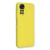 Newface Xiaomi Redmi Note 11 Kılıf Nano içi Kadife Silikon - Sarı