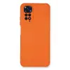 Newface Xiaomi Redmi Note 11 Kılıf Nano içi Kadife Silikon - Turuncu