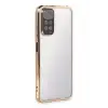 Newface Xiaomi Redmi Note 11 Kılıf Razer Lensli Silikon - Gold