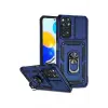 Newface Xiaomi Redmi Note 11 Pro Kılıf Pars Lens Yüzüklü Silikon - Lacivert