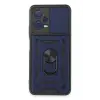 Newface Xiaomi Redmi Note 12 5G Kılıf Pars Lens Yüzüklü Silikon - Lacivert