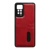 Newface Xiaomi Redmi Note 12 Pro 4G Kılıf Sara Kartvizitli Deri Kılıf - Kırmızı
