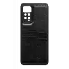 Newface Xiaomi Redmi Note 12 Pro 4G Kılıf Sara Kartvizitli Deri Kılıf - Siyah