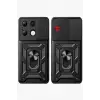 Newface Xiaomi Redmi Note 13 4G Kılıf Pars Lens Yüzüklü Silikon - Siyah