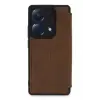 Newface Xiaomi Redmi Note 13 Pro 4G Kılıf Flip Cover - Taba