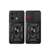 Newface Xiaomi Redmi Note 13 Pro 4G Pars Lens Yüzüklü Silikon - Kırmızı