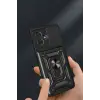 Newface Xiaomi Redmi Note 13 Pro Plus Kılıf Pars Lens Yüzüklü Silikon - Siyah