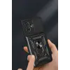 Newface Xiaomi Redmi Note 13 Pro Plus Kılıf Pars Lens Yüzüklü Silikon - Siyah